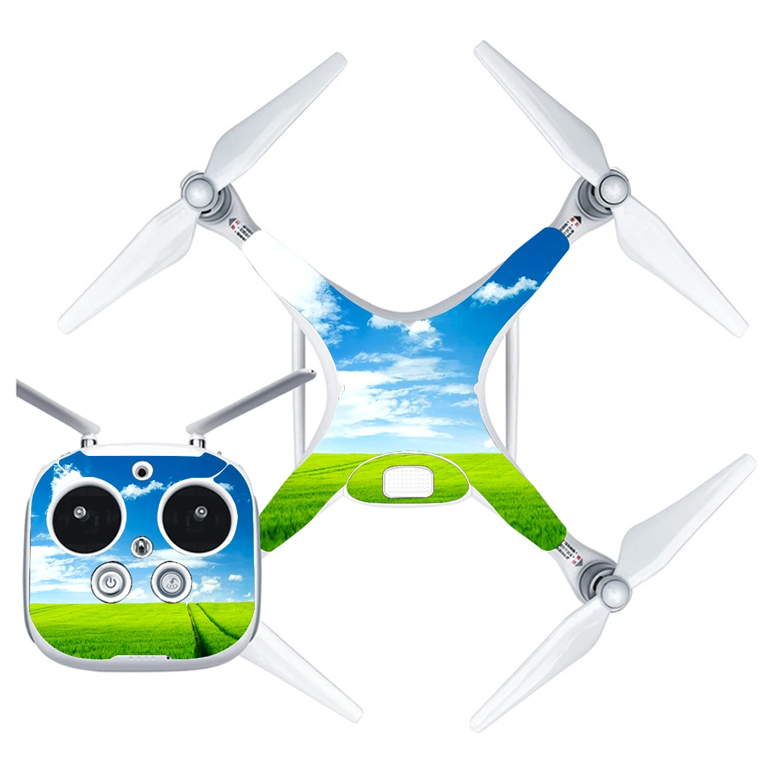 

Grassland And Blue Sky Style Vinyl Skin Sticker for DJI Phantom 4 Drone And Remote Controller 0116