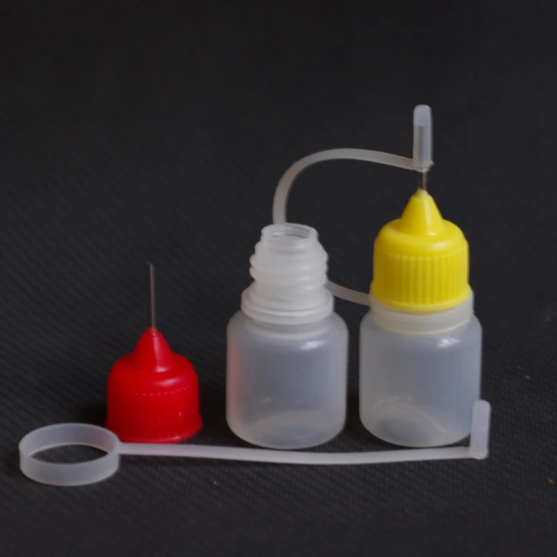 5 шт. 3 мл E-liquid пластиковая бутылка-капельница металлическая игла пустая бутылка для жидкости