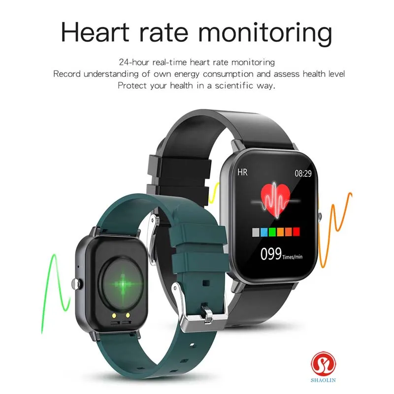 SHAOLIN Smart Watch P8 Wristband Men Women Sport Clock Heart Rate Monitor  Sleep Monitor Smartwatch tracker for Apple watch phone - AliExpress  Consumer Electronics