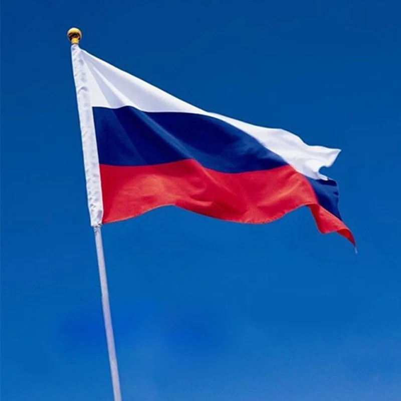 Флаг России 90*150 см баннер ручной работы для вечерние бара RU ES USA полосатый перьец