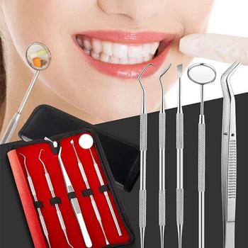 

3/5/7Pcs Dental Spiegel Stainless Steel Dental Tools Set Mouth Mirror Dental Cleaning Kit Dental Pick Dentist Prepare Tools