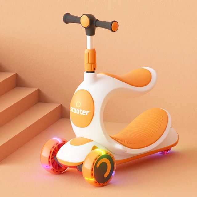 The New Children's Three-in-one Scooter Rides A Sliding Rocking Horse-slide Three-in-one Foldable Children's Scooter 1