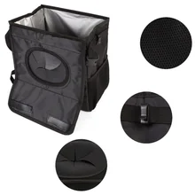 Автомобильный мусорный бак портативный мусорный мешок мусорный бак с крышкой Органайзер карманы для путешествий на открытом воздухе