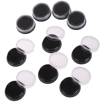 

10Pcs Eyeshadow Nails Powder 3g Sample Eyeshadow Box Round Pot Cosmetic Empty Container Small Bottle Make Up Box