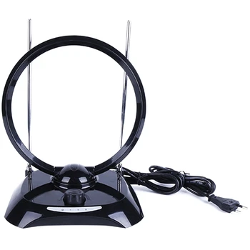 

New 70MHz DVB-T Digital Indoor Receiving TV Antenna Wide Range 100-240V Indoor Receiving TV Antenna(EU Plug)