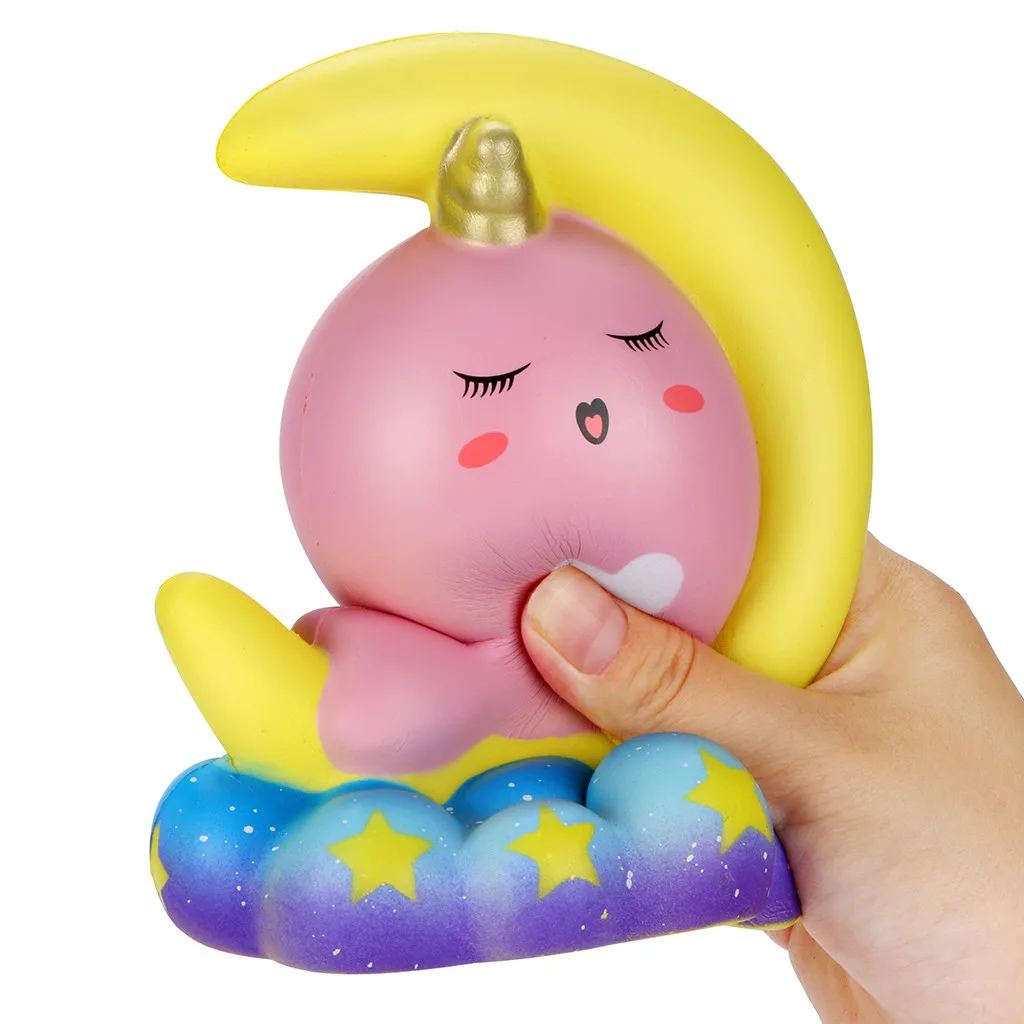 Squeeze Squishies Narwhal Moon антистрессовые игрушки медленно поднимающиеся фрукты Ароматические сжимаемые игрушки для снятия стресса декомпрессионные сжимающие игрушки