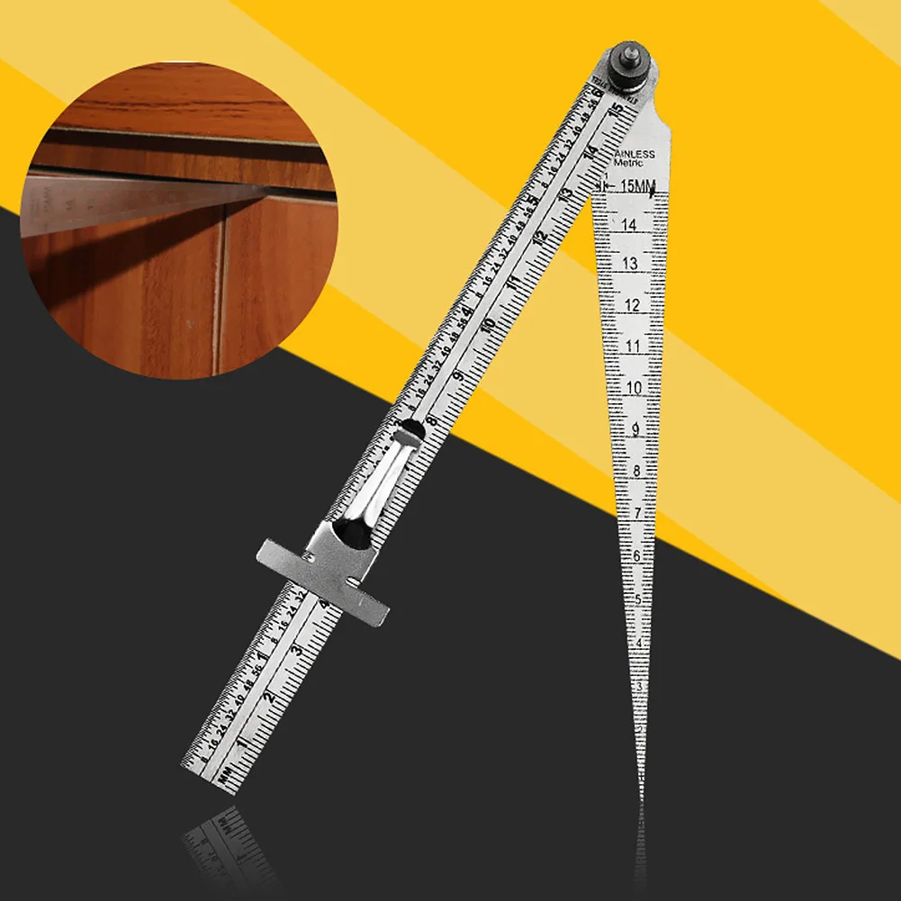Welding Stainless Steel Inspection Depth Portable Measuring Tool Adjustable House Accuracy Taper Tapered Ruler Feeler Gauge