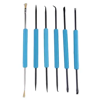 

Hot 6 in1 Solder Assist Soldering Supplies Desoldering Circuit Board Soldering Aids Tool Set Educational Equipment