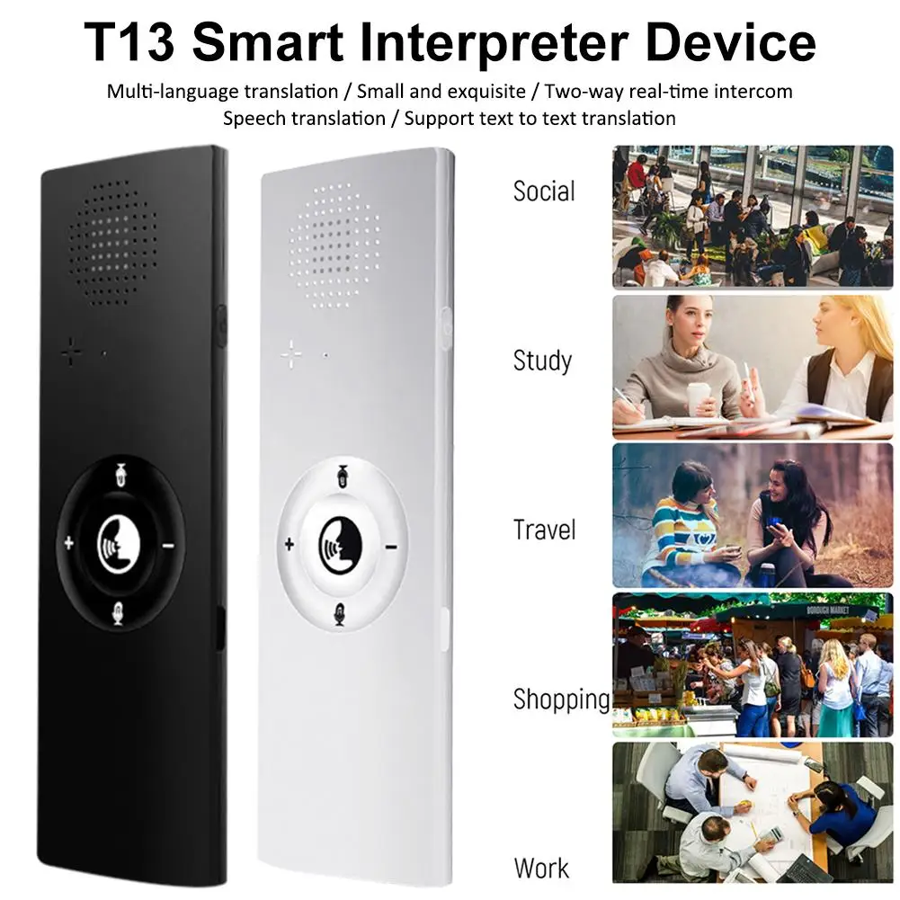 

Portable Smart Voice Intelligent Translator Voice Synchronous Translat For Multi-language For Learning Travel Business Meeting