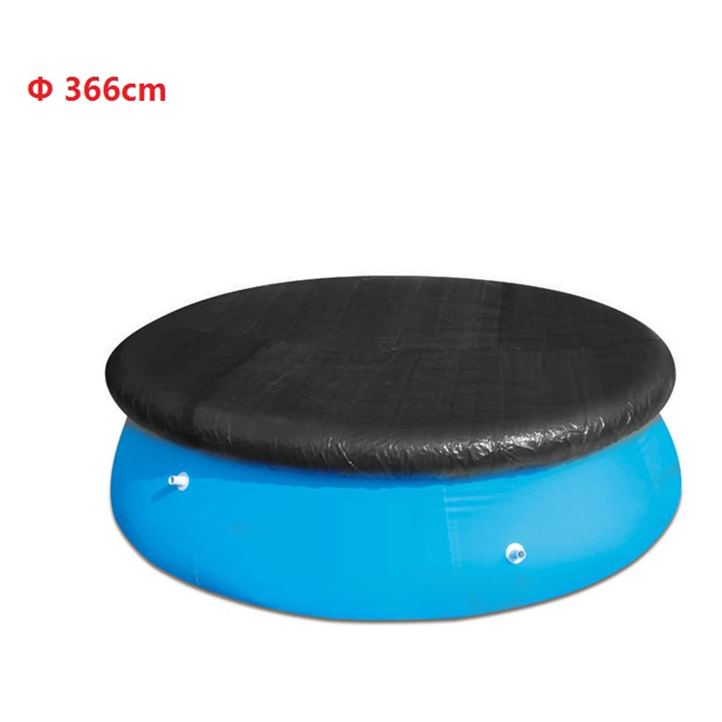  Quality PVC Swimming Pool Cover Round Sheet Above Ground Swimming Pools Frame Protector Tent Boat Canopy Tarpaulin Tarp 366cm 