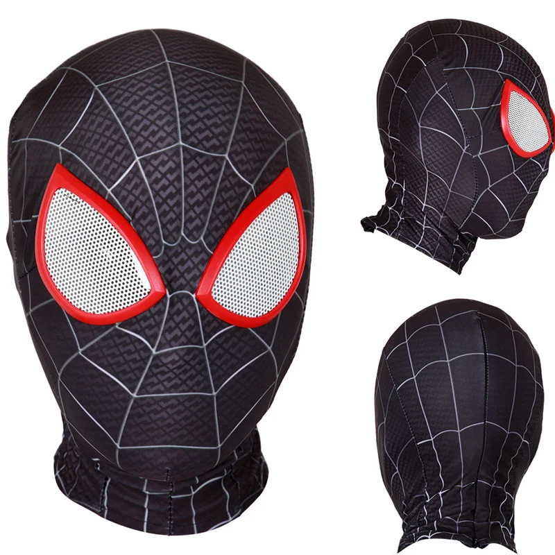 

Anime Movie Spider-Man Mask Miles Morales Spiderman Mask Lenses 3D Cosplay Superhero Spiderman Battle Props Masks Drop Ship