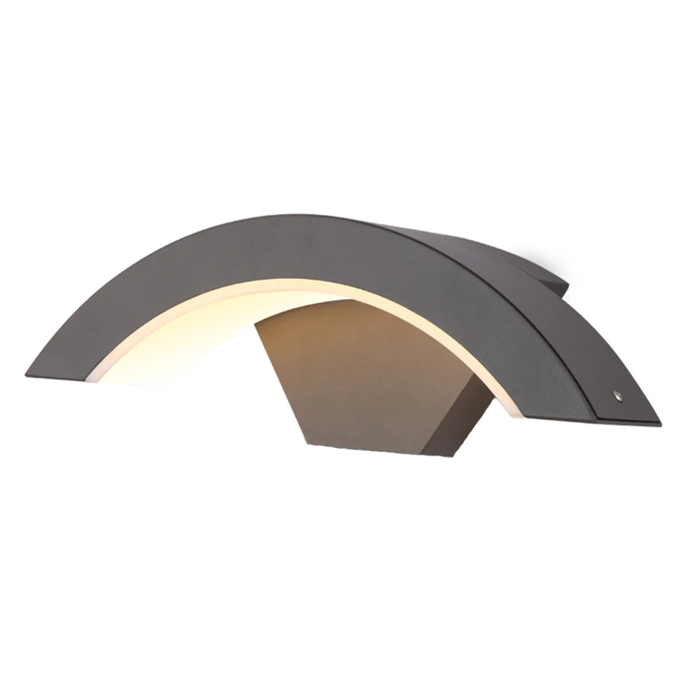 

Walkway Outdoor Hallway Aluminum Home Decoration Wall Light Garden Porch Modern Curve Lamp Living Room Waterproof LED Corridor