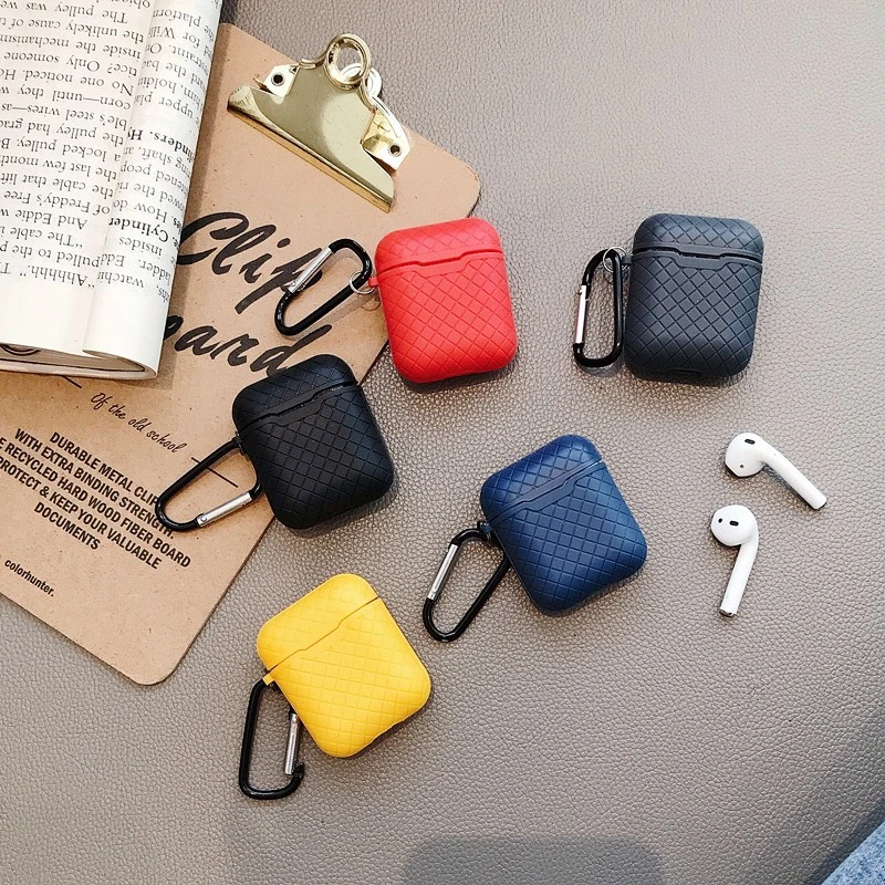 Тканый чехол с узором для Airpods 1 2 чехол Беспроводная Bluetooth сумка для наушников Мягкий чехол из ТПУ для Airpods1 2 Heatset зарядная Коробка Чехол