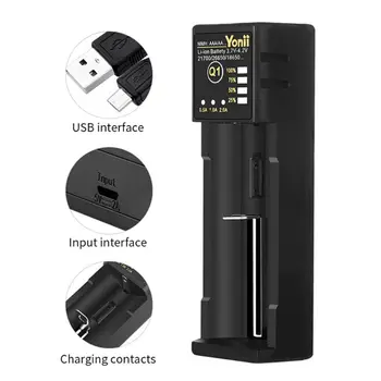 

USB Battery Charger For 18650 18350 18500 20700 21700 22650 26650 14500 16340 Ni-MH Ni-CD Rechareable Li-ion Battery