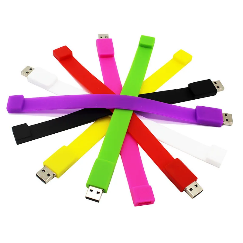 Флешка браслет TEXT ME creative 10 цветов 4G 8G 16G 32G 64G Usb 2 0|USB флэш-накопители| |