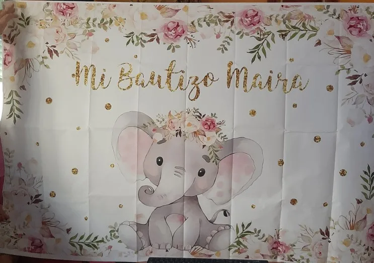 Photo Backdrop Yeele Newborn Elephant Birthday Party Flowers Photocall Baby Shower Banner Backgrounds Indoor Photographic Studio