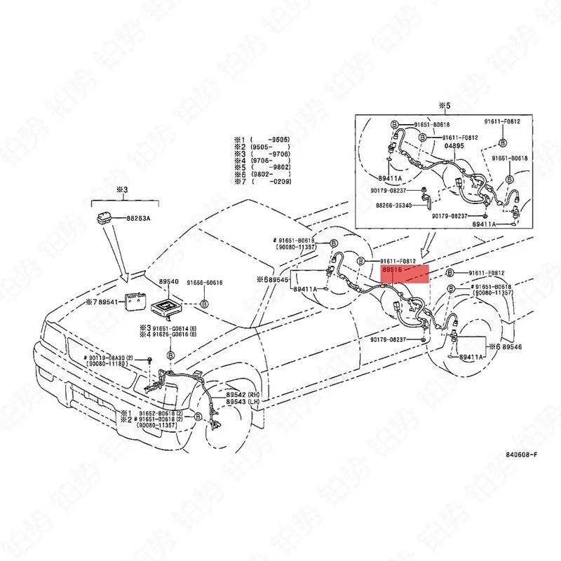 Автомобильный тормоз ABS Датчик линии 2007-toy otf jcr uis erh ilu xsu rf4r unn erl и cru ise rpr ado Hub Противоскользящий Датчик управления жгут
