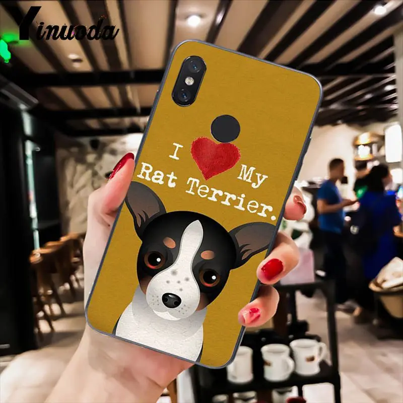 A4 Yinuoda милый черный чехол для телефона с Мопсом I Love My Dog для Xiao mi Redm4X 6A Red mi Go Red mi 5 5Plus Note4 Note5 7 mi A1 A2Lite - Цвет: A4