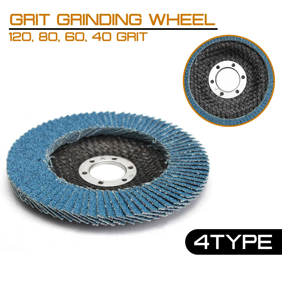 13000 rpm 40/60/80/120 Grit Grinding Wheel Flap Disc 125mm 5" Angle Grinder Sanding Tool Zirconia Wear Resistance Abrasive Tools |