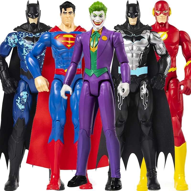 30cm DC la Liga de la justicia Superman el Guasón Flash Batman acertijo Nightwing Linterna Verde muñeco Batman figura de acción de juguete para chico