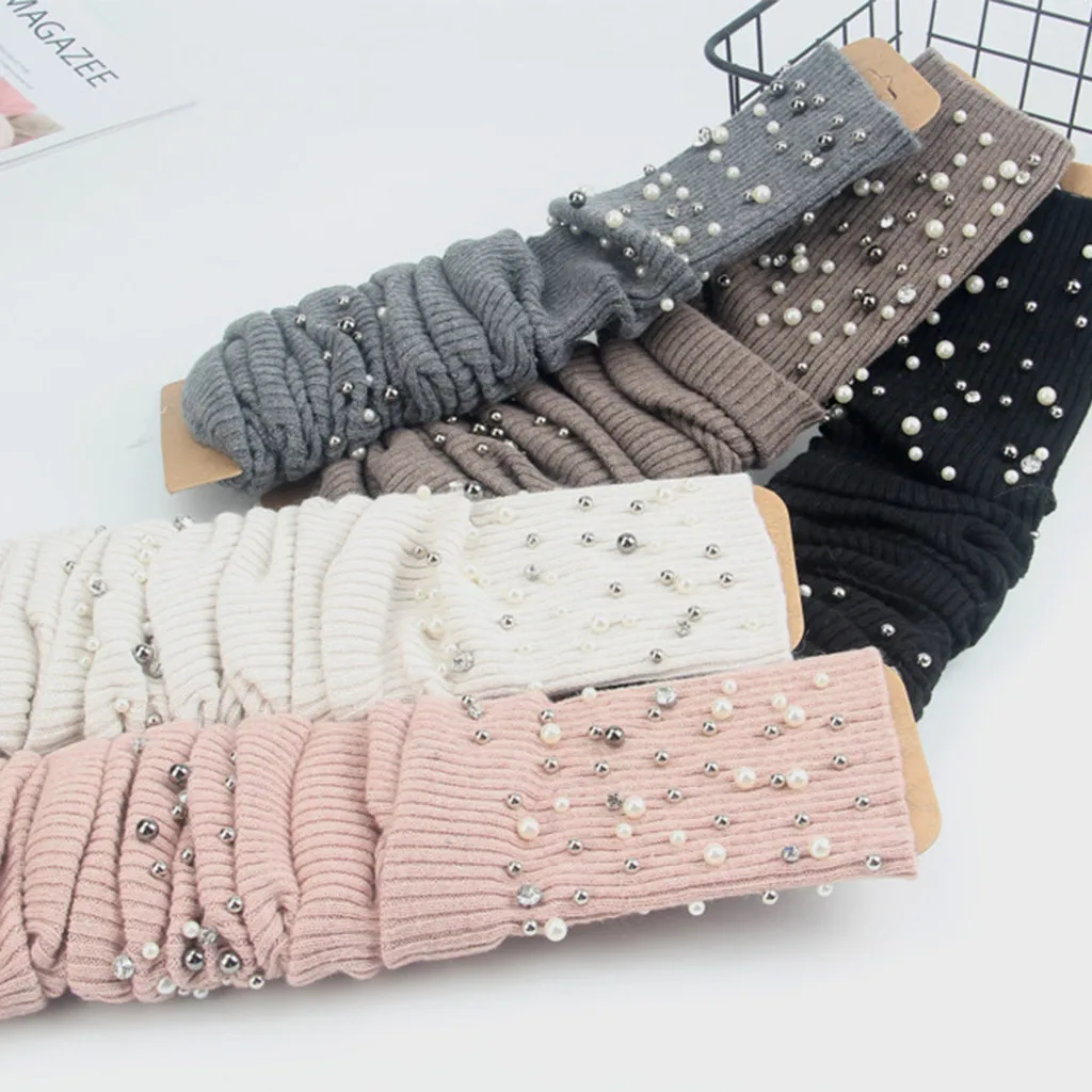 JAYCOSIN Women Socks Thick Solid Girls Ladies Women Thigh High OVER the KNEE Socks Long Solid Stockings Warm Acrylic Stockings