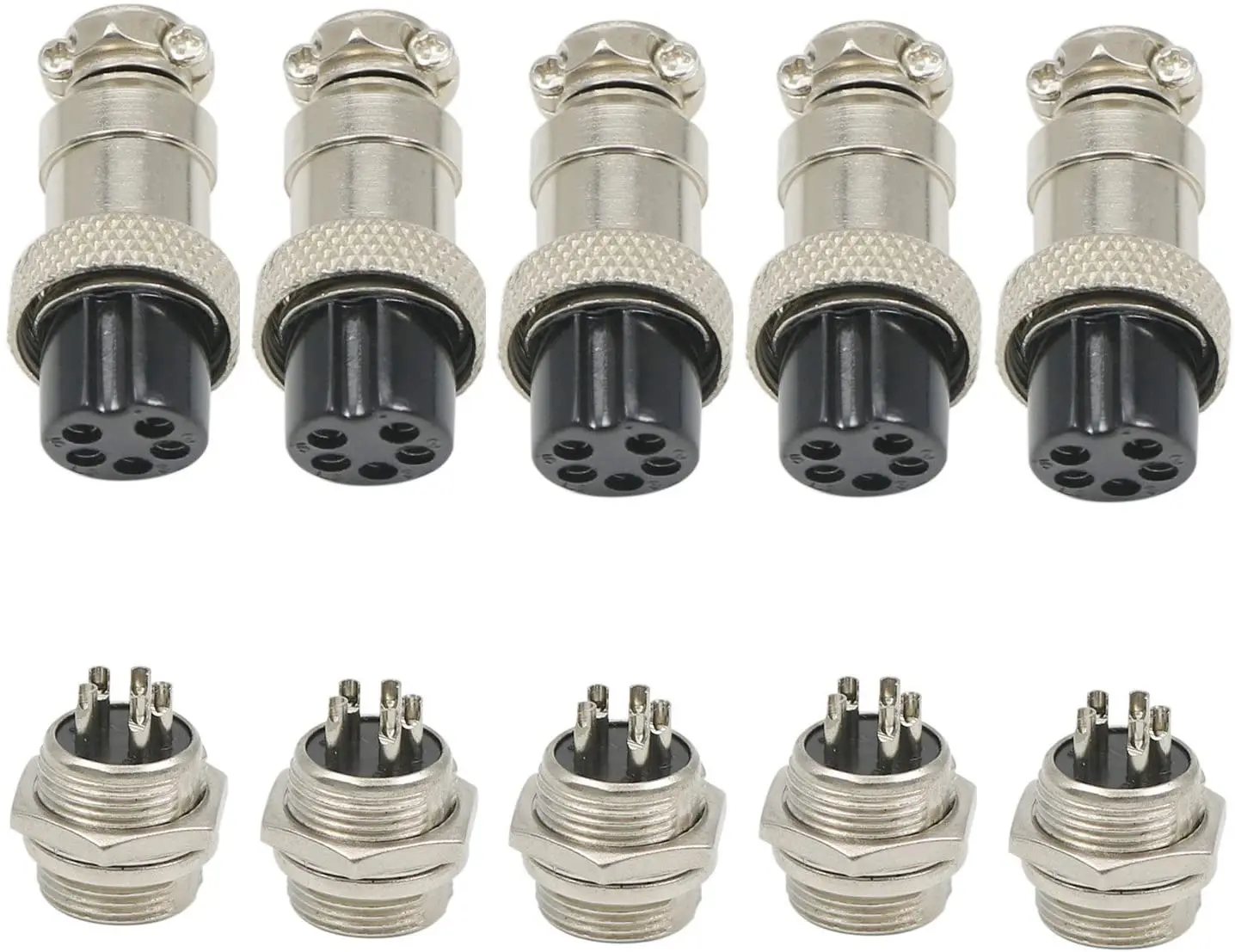 GX16 5 Pin Male & Female 1set(2pcs) Wire Panel Connector GX16 Circular ...