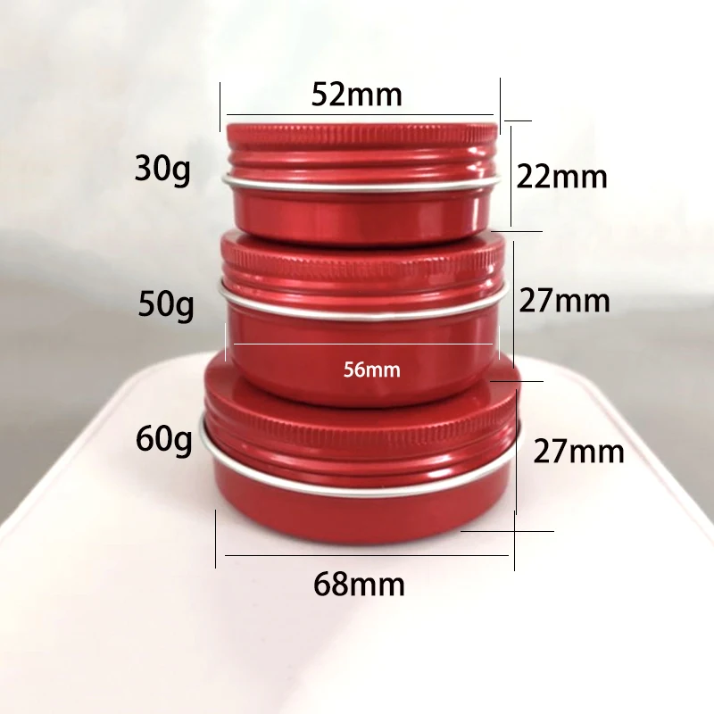 30g 50g 60g Red Aluminum Jar Cosmetic Makeup Cream Bottle Small Refillable Lotion Packaging Metal Containers Free Shipping 30g 50g 60g Red Aluminum Jar Cosmetic Makeup Cream Bottle Small Refillable Lotion Packaging Metal Containers Free Shipping
