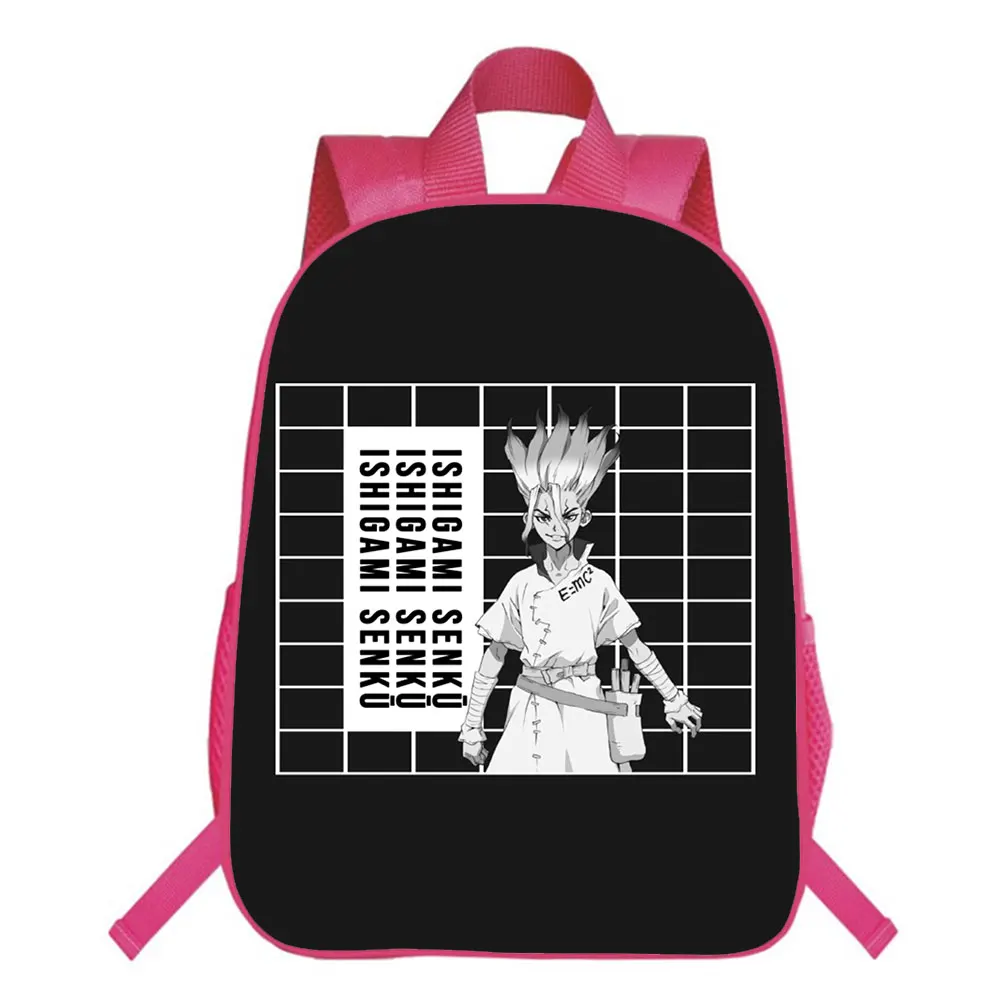 16 Inches DR.Stone Backpack Kindergarten Mochila Cartoon School Bag Teens Girl Storage Bag Travel Bags Children Rucksack