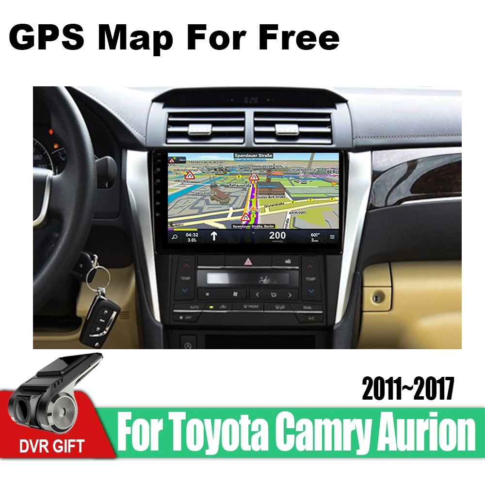 Perfect ZaiXi Android Car 2 din multimedia GPS Navigation For Toyota Camry Aurion 2011~2017 USA Version vedio stereo Radio audio video 2