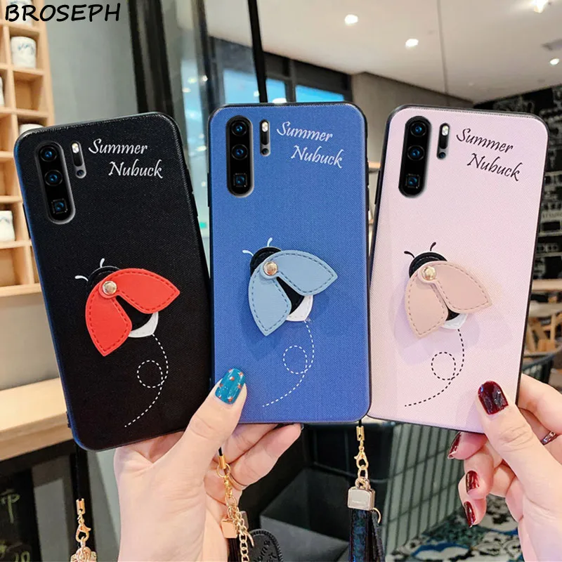 Роскошный чехол для телефона с пчелами Huawei P40 P30 P20 Pro Lite мягкий ТПУ ремешок задняя