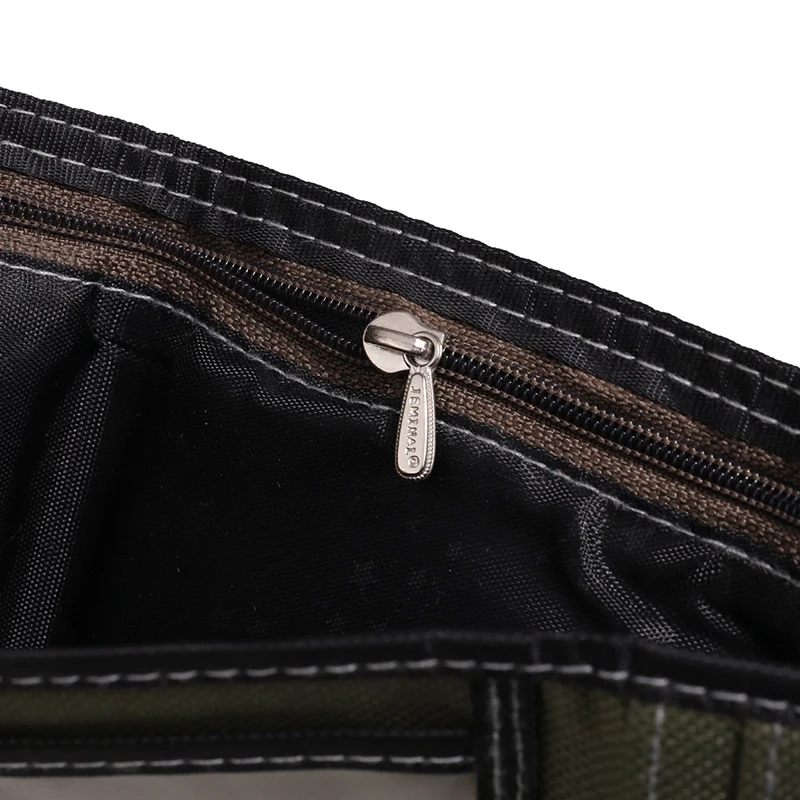 Portafoglio Sottile Per Bambini E Ragazzi Con Catena E Cordino – Triplo In Tela Con Cerniera E Velcro – Regalo Scuola