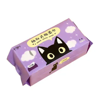 

Disposable Face Towel Cotton Facial Towels Beauty Salon Removable Cotton Soft Towel Wet And Dry Dual Use 1 Bag