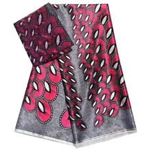 Шелковый шифон ткани африканская восковая шелковая ткань Новое поступление африканская ткань для женского платья 4+ 2 ярда