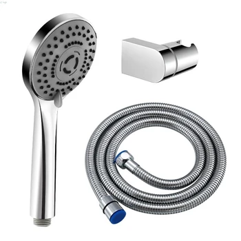 

Shower Head 3 Jet Types High Pressure with 1.5 m Hose Water and Shower bracket