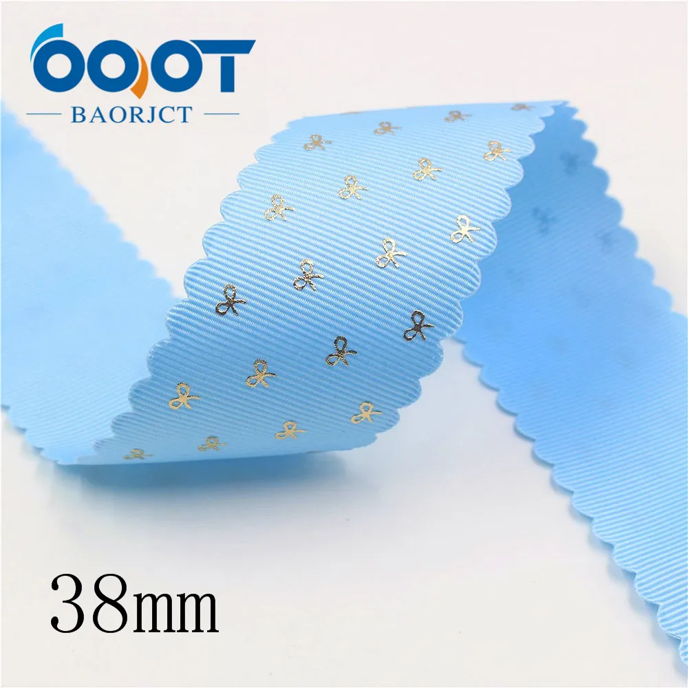 OOOT BAORJCT I-19729-1747, 38 мм, 10 ярдов сплошной цвет горячего тиснения лук-узел корсажные ленты, лук крышка DIY аксессуары украшения