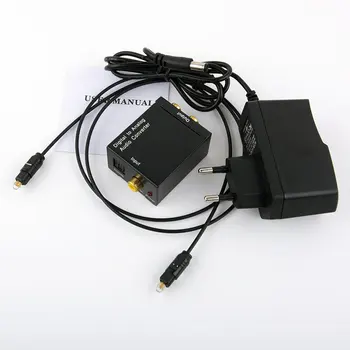 

Coaxial Toslink Signal Digital Optical to Analog Audio Converter Adapter RCA Digital To Analog Audio Converter EU/US Adapter usb