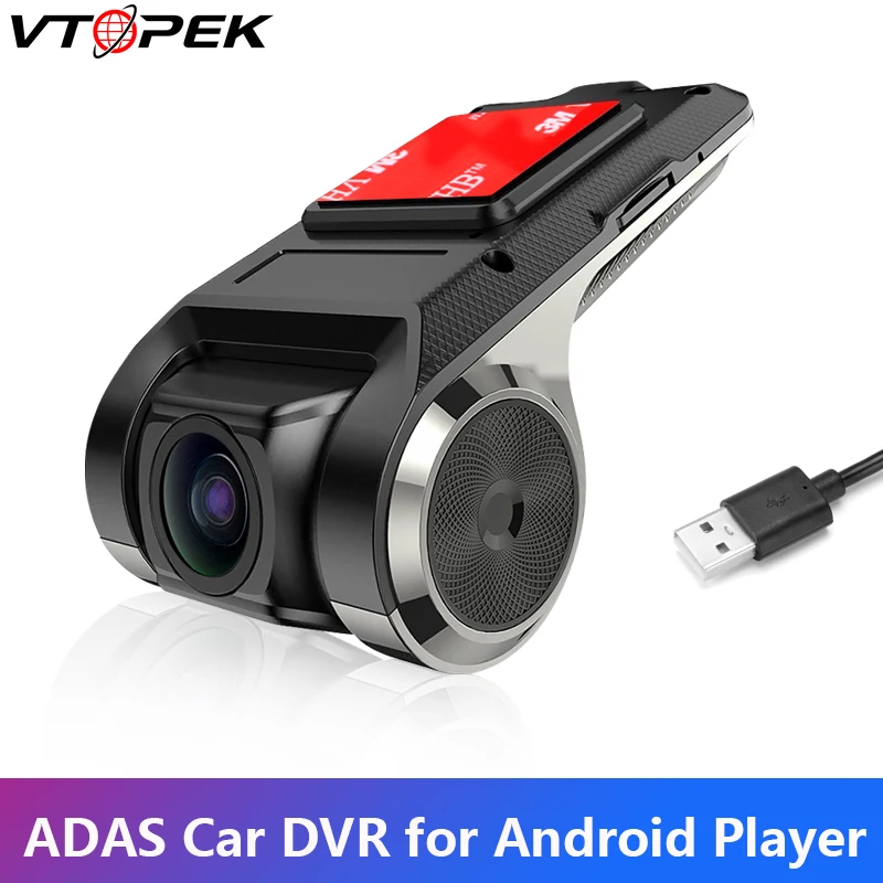 

Vtopek ADAS Car DVR Dash Cam Car Camera Loop Recording LDWS FCWS Video Recorder for Android Multimedia player Hidden Type