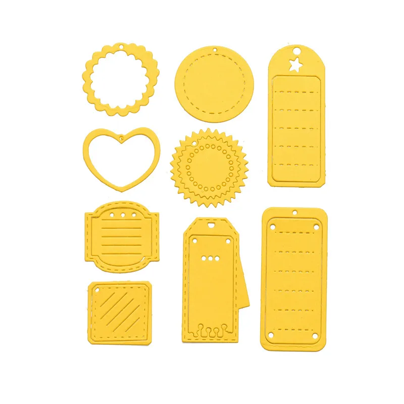 

Naifumodo Label Dies Tag Metal Cutting Dies New 2019 for Card Making Scrapbooking Embossing Cuts Stencil Craft Background Dies