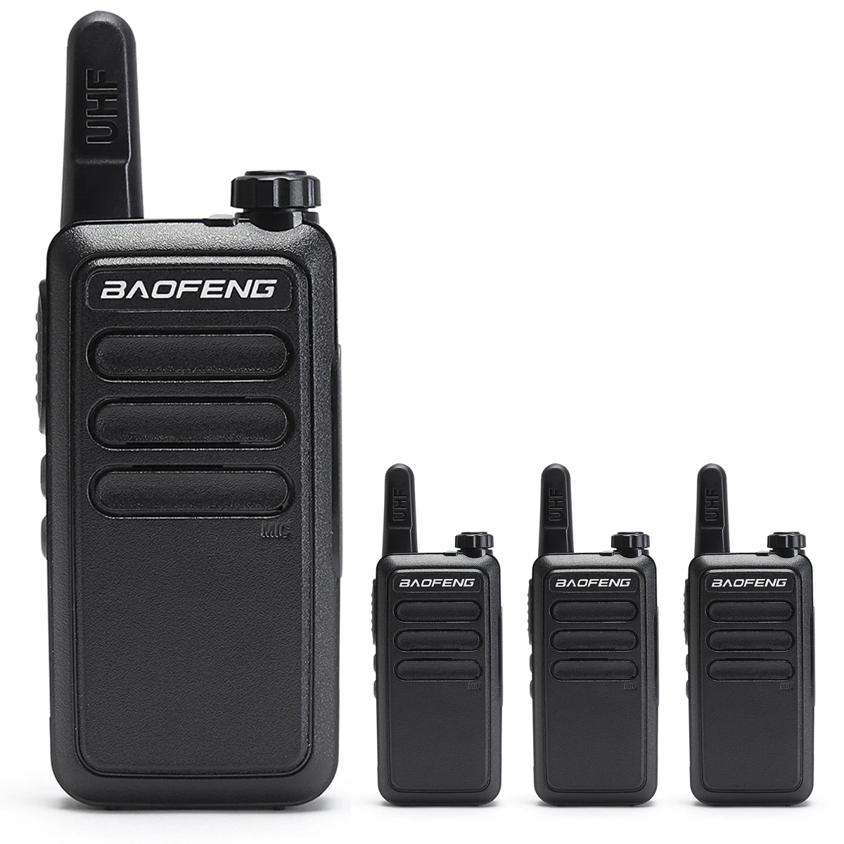 4 шт. Baofeng BF-C9 мини иди и болтай Walkie Talkie “иди и набор Портативный радио УВЧ USB зарядки дальний двухстороннее Любительское радио, Си-Би радиосвязь обновления BF-888S - Цвет: 4pcs black