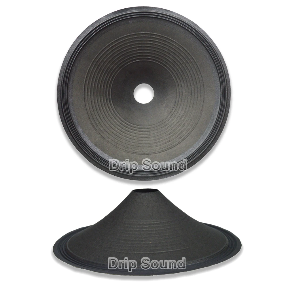 

2x 18" inch Speaker 3-Ring Cloth Edge Drup Paper Cone Basin Vibrating Diaphragm Woofer Repair Parts OD445mm/17.52" ID61mm/2.40"