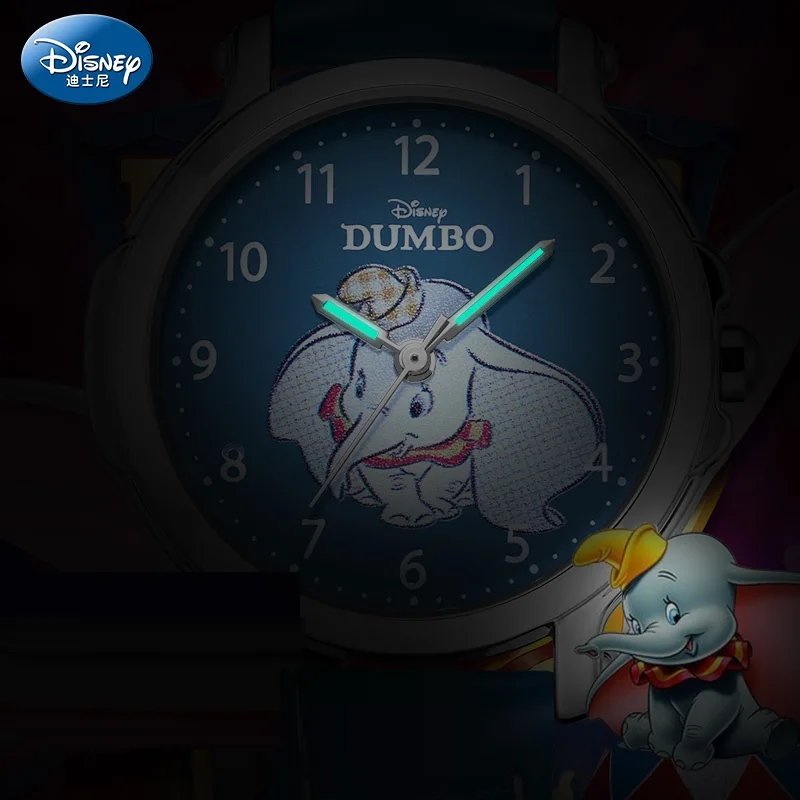 Детские кварцевые наручные часы Disney оригинальные Мультяшные Дамбо для мальчиков