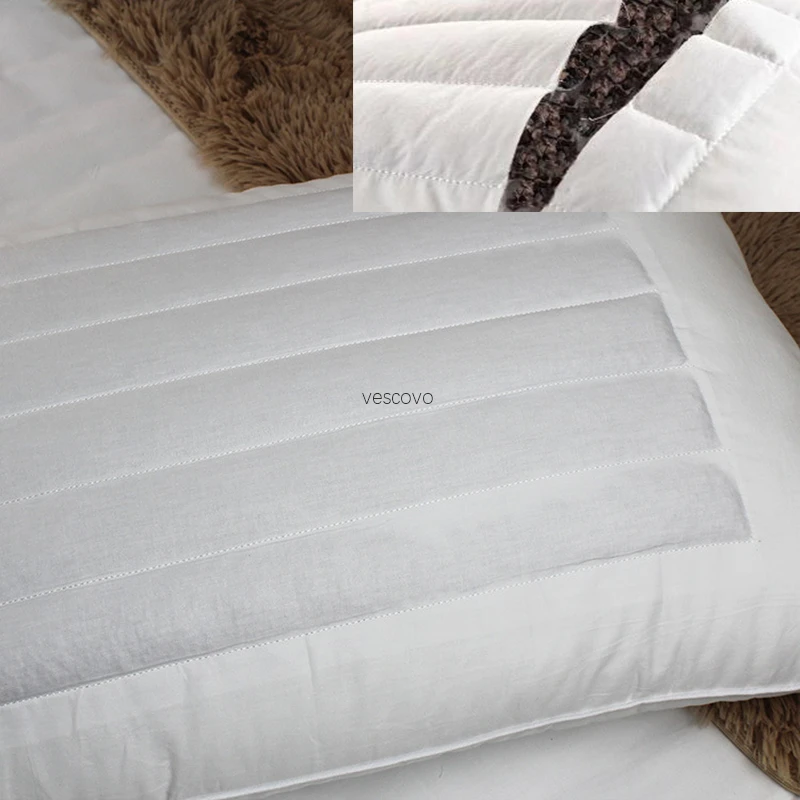 only 1piece pillow VESCOVO взрослых Ортопедическая подушка для шеи гречневая подушка спальные подушки для кровати забота о здоровье - Цвет: only 1piece pillow