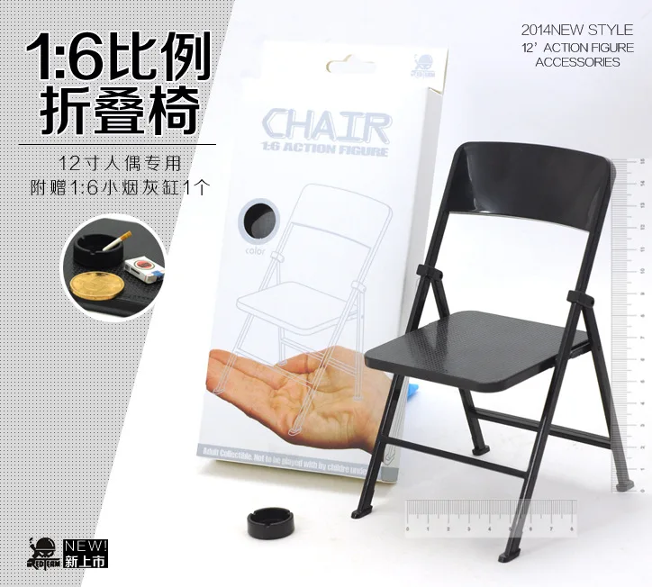 

Soldier element 1/6 Soldier Scene Accessories Doll Chair Folding Chair