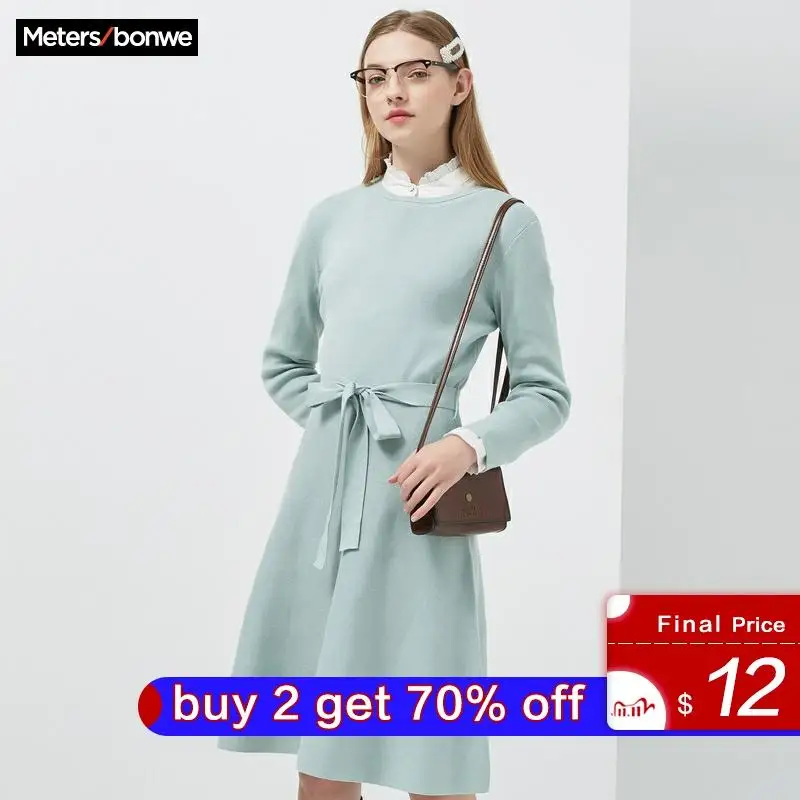 Metersbonwe Брендовое элегантное платье для женщин новое шикарное офисное модное