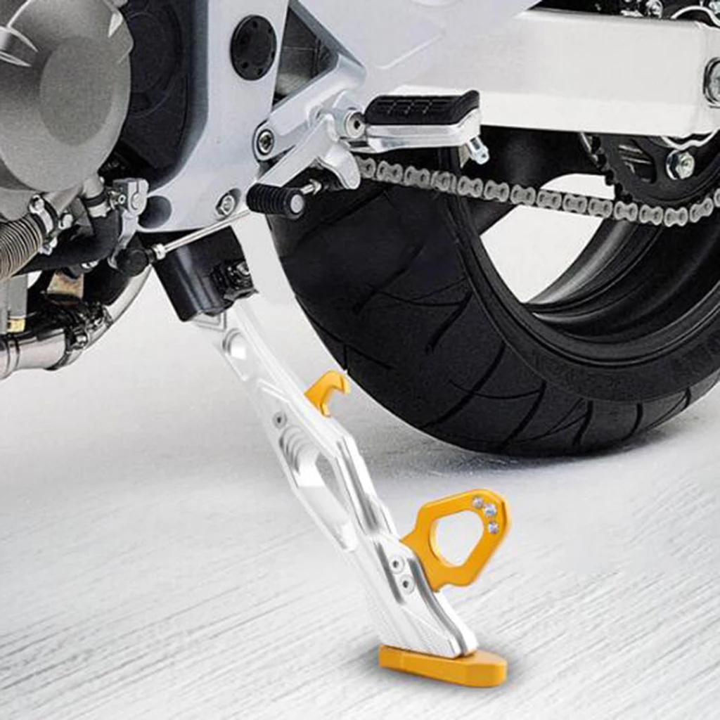 

Adjustable CNC Aluminium Alloy Motorcycle Pit Bike Kickstand Kick Side Stand Support