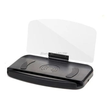 

HUD Screen Head Up Display Projector GPS Navigation Phone Wireless Charger Stand Z04 Dropship
