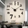 3D Large Wall Clock reloj de pared DIY Quartz Watch Acrylic Mirror Stickers Horloge Murale Home Decor Clocks 2021 Modern Design 2
