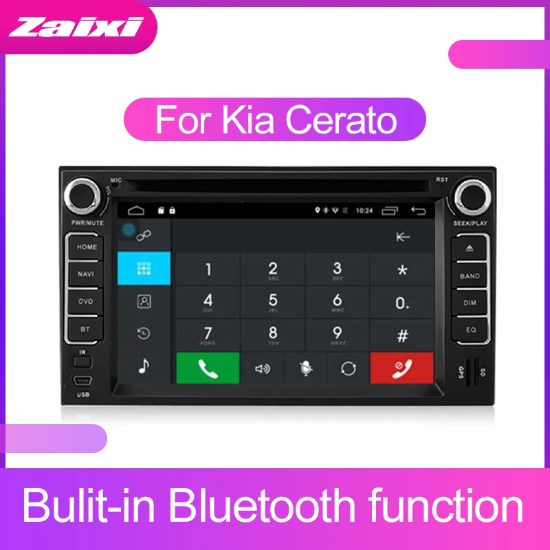 ZaiXi сенсорный экран Android для Kia Cerato 2004~ 2009 автомобильный аудио поддержка gps navi Ipod BT радиомикрофон медиа навигационная система
