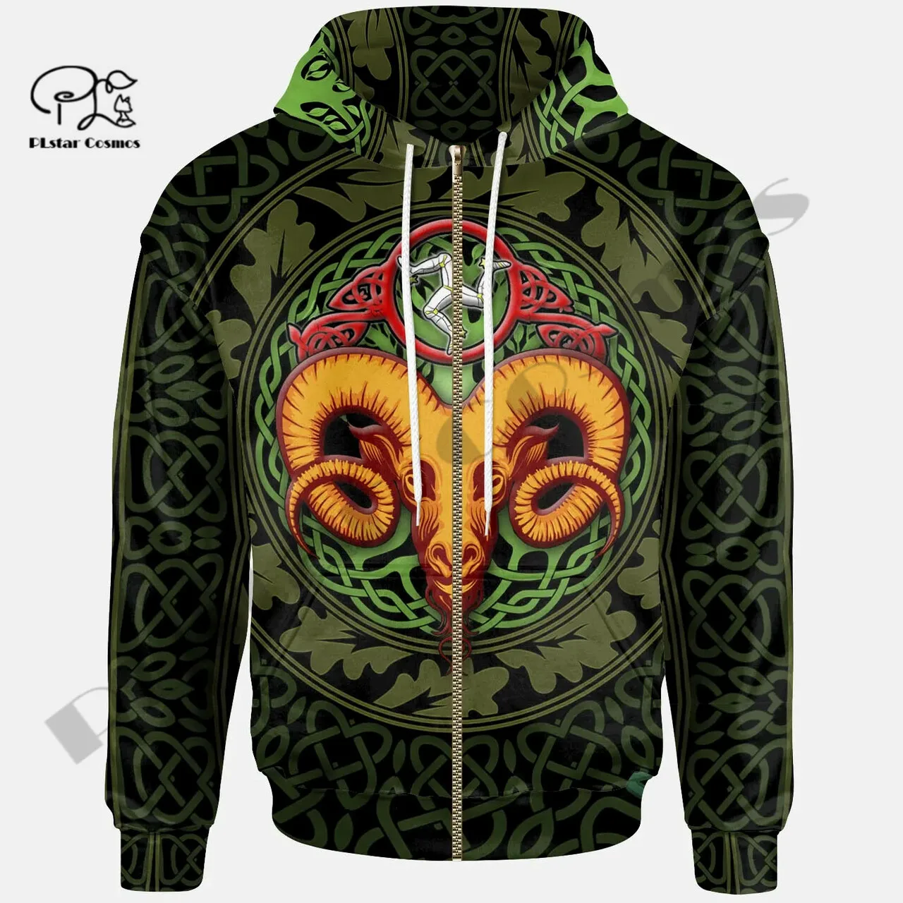 PLstar Cosmos 3DPrinted Newest Celtic Vintige Symbol Unique Unisex Men/Women Hrajuku Streetwear Casual Hoodies/Zip/Sweatshirt 10