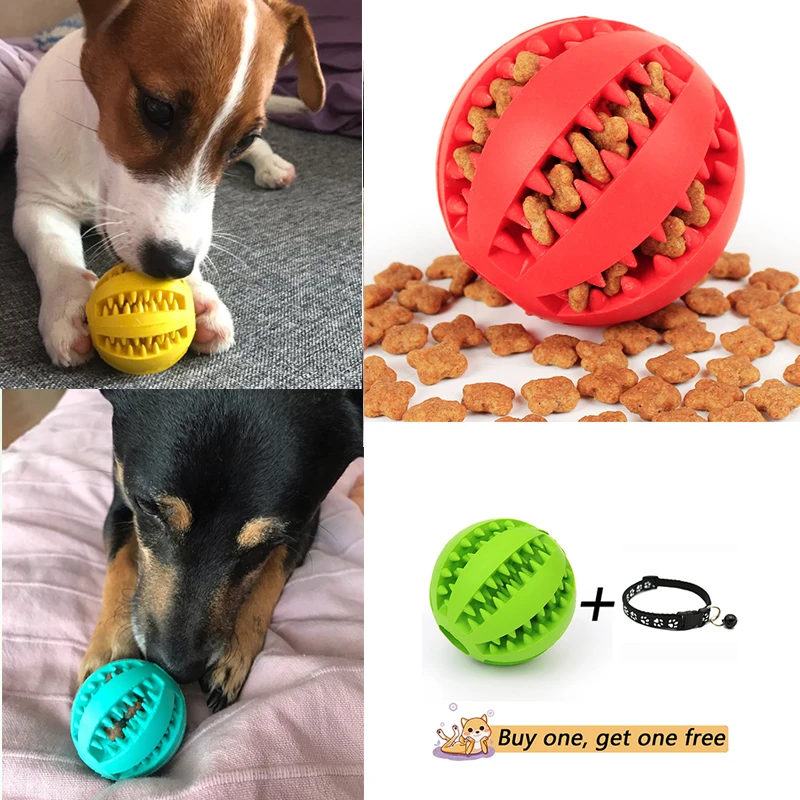 

Pet Dog Toys Stretch Rubber Leaking Ball Pet Cat Dog Interactive Toy Pet Cat Dog Chew Toys Tooth Cleaning Balls puppy toys